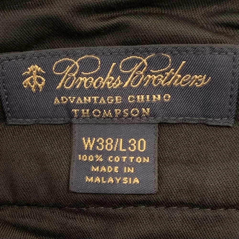 Brooks Brothers Advantage Chino Pants Mens 38x30‎ Thompson Pleated Dress Pants - Picture 2 of 12